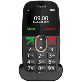 Gigaset GL695 Teléfono Móvil para Personas Mayores con Botón SOS, 4G LTE, Negro